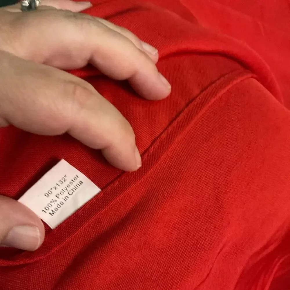 Red tablecloths
